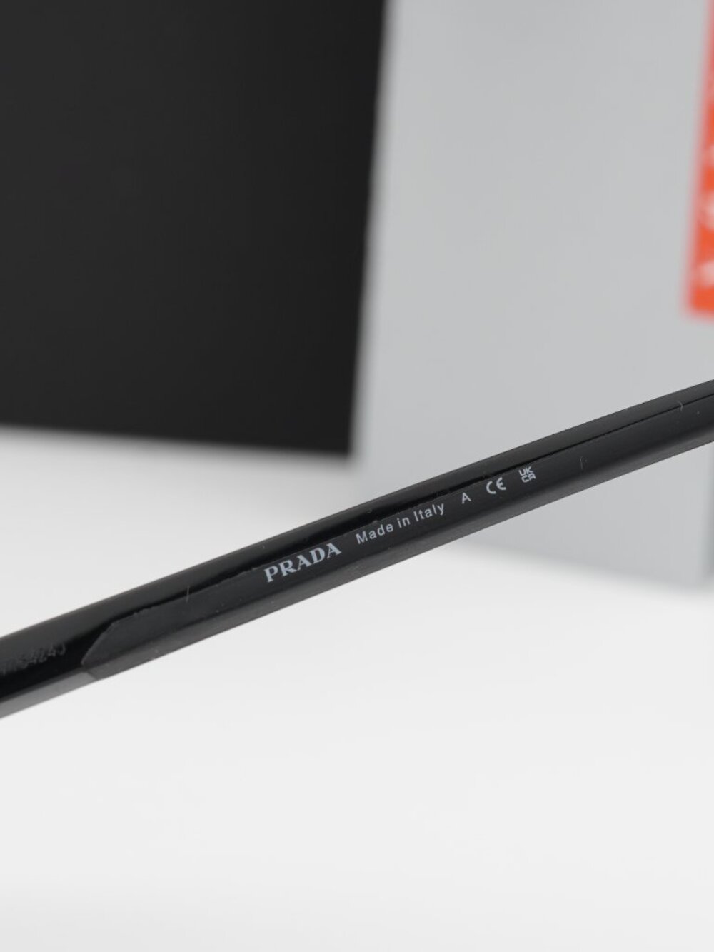 Prada PSA08S 1AB0A7 Square Sunglasses – Black\Grey Gradient - Picture 7 of 9